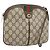 Borsa Gucci GG Supreme Web Sherry Line in PVC Beige Oro 904 02 047 Auth BA10402 D'oro