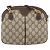 Borsa Gucci GG Supreme Web Sherry Line in PVC Beige Oro 904 02 047 Auth BA10402 D'oro - vista 2