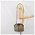 Borsa Gucci GG Supreme Web Sherry Line in PVC Beige Oro 904 02 047 Auth BA10402 D'oro - vista 22