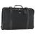PRADA Custodia Valigia Nylon Pelle Nera Argento Auth 165055 Nero