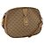 Gucci Borsa a Spalla Micro GG in Tela Beige Oro Auth ti3682 D'oro