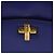 Borsa a mano CÉLINE Circle in pelle viola e oro Auth 171089 D'oro Porpora - vista 17