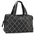 CHANEL Borsa a Mano Wild Stitch Pelle Nera Oro CC Auth BA10500V Nero D'oro