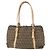 FENDI Zucchino Canvas Handtasche Beige Silber Authentisch bs33319 - Ansicht 2