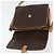 Céline Borsa a Spalla in Tela Macadam CELINE in Pelle PVC Marrone Oro Auth 170993 D'oro - vista 19