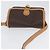 Céline Borsa a Spalla in Tela Macadam CELINE in Pelle PVC Marrone Oro Auth 170993 D'oro - vista 6