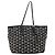 Borsa Tote in Pelle Nera e Oro Autentica BA10854 Jimmy Choo Nero D'oro - vista 13