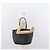 Borsa Tote in Pelle Nera e Oro Autentica BA10854 Jimmy Choo Nero D'oro - vista 22