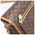 Céline Borsa a Spalla in Tela Macadam CELINE in Pelle PVC Marrone Oro Auth 171981 D'oro - vista 25
