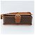 Céline Borsa a Spalla in Tela Macadam CELINE in Pelle PVC Marrone Oro Auth 171981 D'oro - vista 5