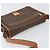 Céline Borsa a Spalla in Tela Macadam CELINE in Pelle PVC Marrone Oro Auth 171981 D'oro - vista 6