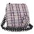 Sac à épaule Camélia en chaîne CHANEL Tweed Multicolore Argent CC Auth 169721SAV Argenté