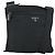 Borsa a Spalla PRADA Nylon Nero Argento Autentica ep12954