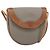 Borsa a Spalla Christian Dior in PVC Pelle Grigia Oro Auth ti3764 Marrone D'oro