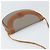 Borsa a Spalla Christian Dior in PVC Pelle Grigia Oro Auth ti3764 Marrone D'oro - vista 6