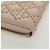 Portafoglio lungo Cannage Studs Christian Dior in pelle di agnello rosa e oro Auth 169933M D'oro - vista 15