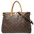 Borsa a mano/spalla Pallas Monogram Louis Vuitton Marrone