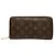 Zippy Geldbörse Monogram Louis Vuitton Braun