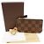 Monedero de lona Damier Louis Vuitton Castaño - vista 5