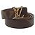 Cinturón de lona Monogram reversible para mujer Louis Vuitton Castaño