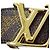 Cinturón de lona Monogram reversible para mujer Louis Vuitton Castaño - vista 6