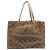 Borsa Tote Gancini di Salvatore Ferragamo Beige