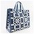 Große Chenille Manhattan Tote von Kate Spade Hellblau - Ansicht 3