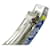 Hermès HERMES Eclipse PM Barrette Hair Clip White Blue Yellow  - view 6