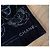 Chanel Stola in velluto nero foderata in seta satinata, motivi Camelia, 180 x 42 cm Argento - vista 10