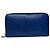 Céline Vintage Celine Paris Zippy Leather Wallet Blue