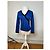 Vintage Yves Saint Laurent V-Ausschnitt Pullover Blau Schwarz - Ansicht 12