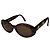 Occhiali da sole vintage Gianni Versace leopardati marroni Marrone