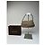 Vintage Gucci Canvas Leder Mini Tasche Grau Braun Khaki - Ansicht 2