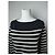 Vintage Jean Paul Gaultier Wollpullover gestreift Schwarz / Weiß M - Ansicht 11