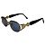 Occhiali da sole Vintage Fendi Roma Nero Oro Blu D'oro