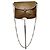 Céline Vintage Celine Paris Triomphe Monogram Kettenledertasche in Braun
