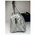 Vintage Chanel Polyester Duffel Bag Silber Schwarz - Ansicht 8