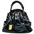 Valentino Garavani Borsa a mano in pelle di coccodrillo nera con borchie e hardware dorato Valentino Nero
