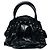 Valentino Garavani Borsa a mano in pelle di coccodrillo nera con borchie e hardware dorato Valentino Nero - vista 3
