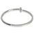 Bracciale a cerniera stretto Tiffany T T1 in oro bianco e diamanti Tiffany & Co. - vista 4