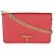 Mini bandolera en Saffiano rojo con logo triangular de Prada Roja