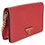 Mini bandolera en Saffiano rojo con logo triangular de Prada Roja - vista 4