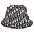 Cappello bucket reversibile in nylon nero Christian Dior 56