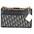 Borsa a catena Dior 30 Montaigne in obliquo blu Christian Dior - vista 2
