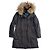 Giacca lunga Moncler nera Nero