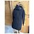 Giacca lunga Moncler nera Nero - vista 6