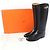 Botas de couro com fivela Kelly da Hermès Preto - vista 2