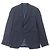 Louis Vuitton LV&Flower Monogram Polyester Wool Tailored Jacket Blue Navy blue