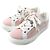 Hermès Day Kelly Buckle Canvas-Leder-Sneaker Pink