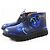 Lederstiefel KENZOWAVE NIGO mit Mohnblumenprint Kenzo Blau Marineblau